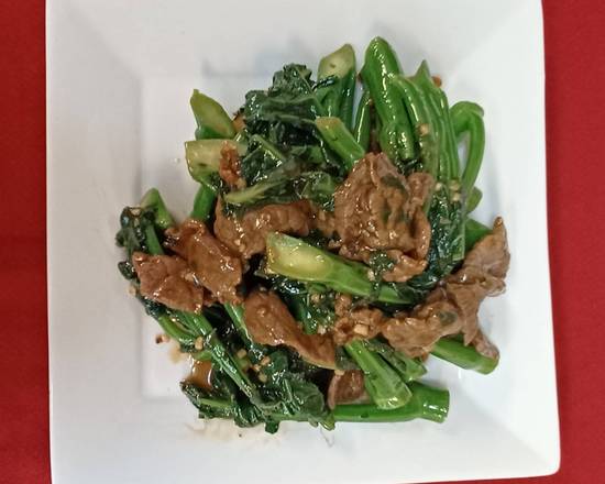 120. Sliced Beef with Chinese Broccoli (芥蘭牛肉)